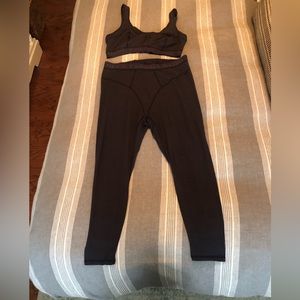 Pewter Fabletics Waffle Lounge Set